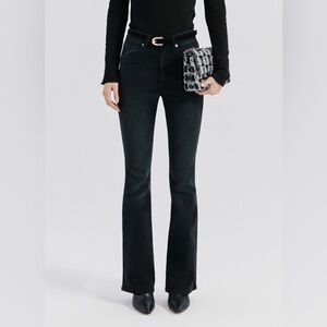 Something Navy Black Flare Jeans